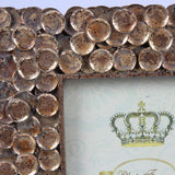 Vintage képkeret 10 × 15 cm – kollázs, arany