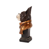 Dekor figura kutya büszt 14 cm – arany