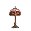 Tiffany asztali lámpa 20 cm – Belle Rouge, Garnet