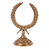 Babérkoszorú talapzaton, kicsi 25,5 cm – arany