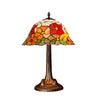 Tiffany asztali lámpa 40 cm – Bell, fehér-sárga-narancssárga