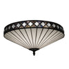 Tiffany mennyezeti lámpa 45 cm – Illumina, fehér