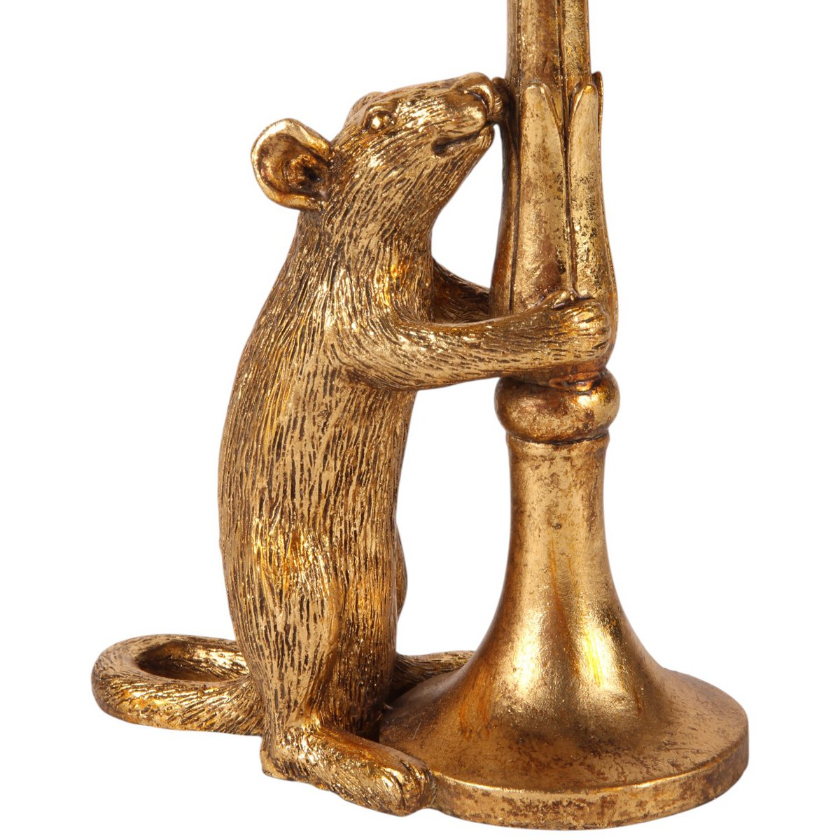 Vintage gyertyatartó 22,5 cm – egeres, arany