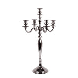 Vintage gyertyatartó 80 cm – 5 ágú, ezüst