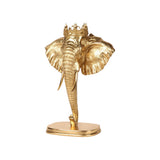 Dekor figura elefánt figura állványon 37,5 cm – arany