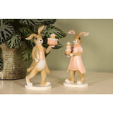 Barokk dekor figura nyúl 23 cm