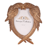 Vintage képkeret 10 × 15 cm – madaras, arany