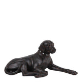 Barokk dekor figura kutya 30 cm – barna-sötétbarna