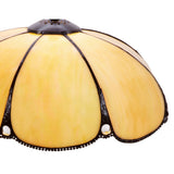 Tiffany asztali lámpa 30 cm – Virginia, bézs