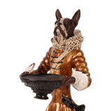 Dekor figura álló kutya 18 cm – arany