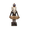 Dekor figura elefánt tálcával 32 cm – fekete