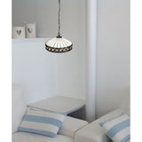 Tiffany függőlámpa 20 cm – Illumina, fehér