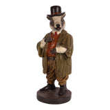 Dekor figura álló borz – bézs