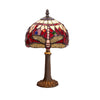 Tiffany asztali lámpa 20 cm – Belle Rouge, Garnet