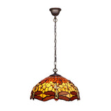 Tiffany függőlámpa 40 cm – Belle Amber, AMBAR