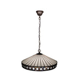 Tiffany függőlámpa 45 cm – Illumina, fehér