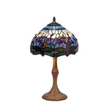 Tiffany asztali lámpa 30 cm – Belle Epoque, bézs-fekete-barna
