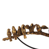 Madárpár 30 cm – arany