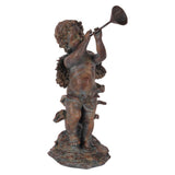 Dekor figura angyal 38 cm – barna