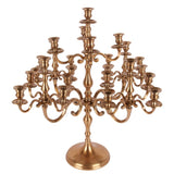 Vintage gyertyatartó 70 cm – 25 ágú, arany