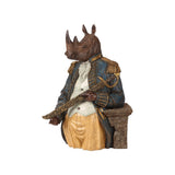 Dekor figura álló orrszarvú