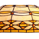 Tiffany asztali lámpa 40 cm – Marfíl, elefántcsont