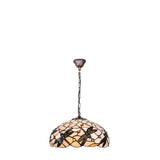Tiffany függőlámpa 45 cm – Pedrera, fehér