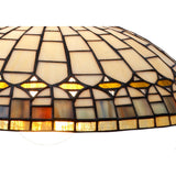 Tiffany függőlámpa 40 cm – Quarz, borostyán