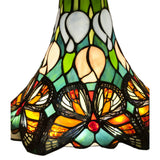 Tiffany asztali lámpa 35 cm – Butterfly, pillangó, többszínű
