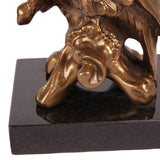 Dekor figura papagáj talapzaton 28 cm