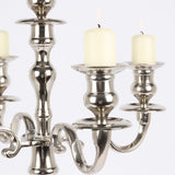 Vintage gyertyatartó 80 cm – 5 ágú, ezüst