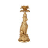 Leopárd gyertyatartó 23,5 cm – arany