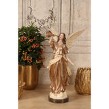Dekor figura angyal 41 cm – bézs