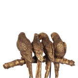 Dekor figura papagájok – arany