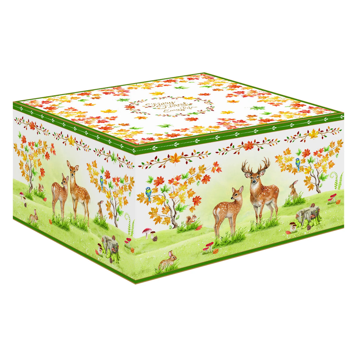 Őszi erdei mintás porcelán csésze + alj 240 ml 2 személyes Fairy Forest