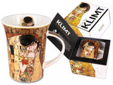 Bögre, csésze Klimt porcelán bögre díszdobozban A Csók 350 ml