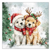 Karácsonyi szalvéta – Cody és Buddy, 33x33 cm, 20 db-os