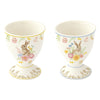 Húsvéti nyuszis porcelán tojástartó 6,5 cm 2 db-os díszdobozban
