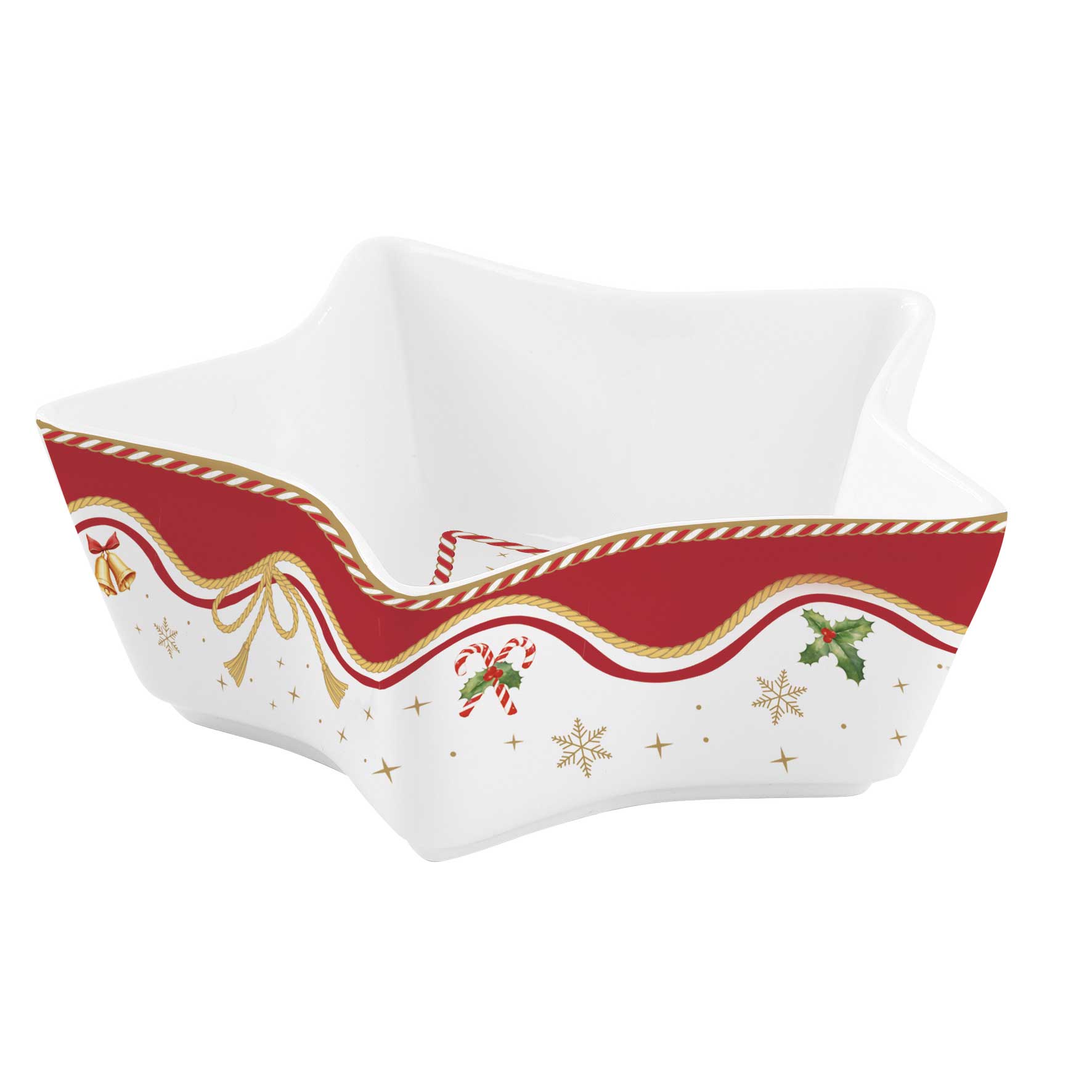 Karácsonyi porcelán csillag tál díszdobozban Christmas Tale Ø 15 cm