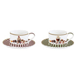 Porcelán csésze aljjal 240 ml 2 személyes díszdobozban Sweet Moments