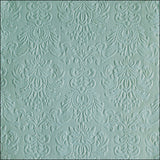 Elegance light sage dombornyomott háromrétegű papírszalvéta 33x33 cm 15db-os