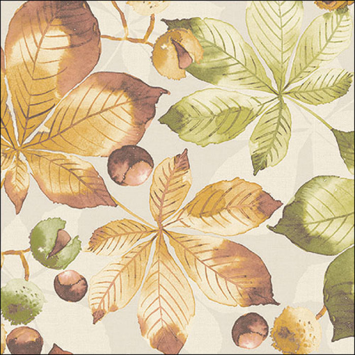 Őszi levél mintás háromrétegű papírszalvéta 33x33 cm 20db-os Castanea