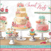 Papírszalvéta 33x33 cm 20 db-os háromrétegű süteményes Sweet party