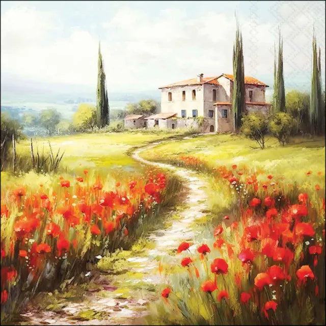 Papírszalvéta 33x33 cm 20 db-os háromrétegű Toszkán ház
