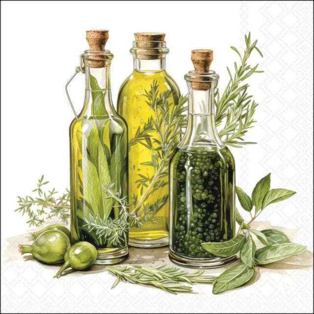 Papírszalvéta 33x33 cm 20 db-os háromrétegű Oils and herbs