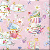 papírszalvéta 33x33 cm 20 db-os háromrétegű Tea cups pink
