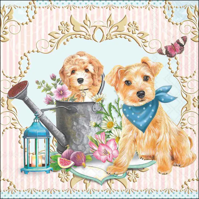 Papírszalvéta 33x33 cm 20 db-os háromrétegű kutyás