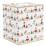 Karácsonyi Porcelán keksztároló 11x15 cm díszdobozban Let it Snow