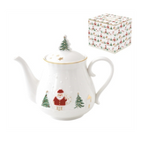 Karácsonyi Porcelán teáskanna 850 ml díszdobozban Let it Snow