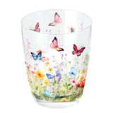 Pillangós üveg pohár 0,25 lButterflies in field